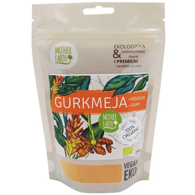 Natessen Mother Earth Gurkemeie Pulver 250g EKO Mild