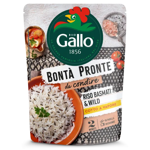 Riso Gallo Bontà Pronte Basmati & Wild ris 250 g 2 min