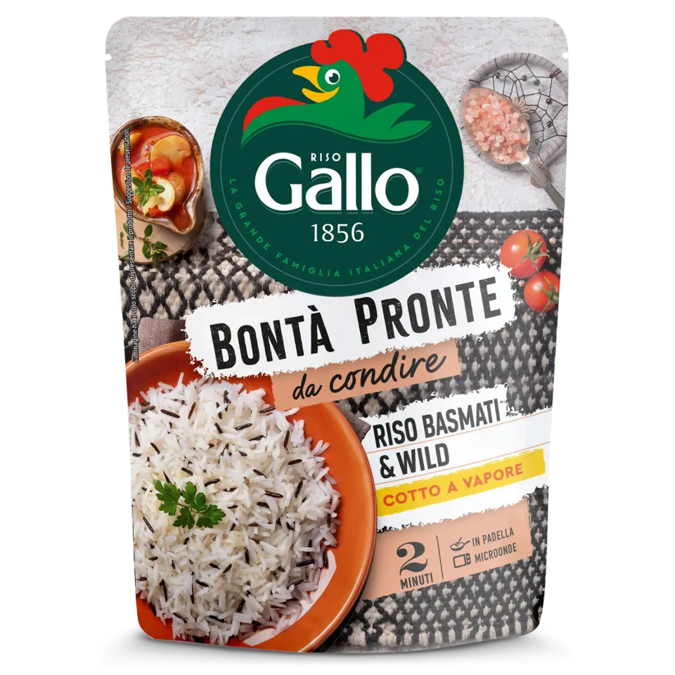 Riso Gallo Bontà Pronte Basmati & Wild ris 250 g 2 min