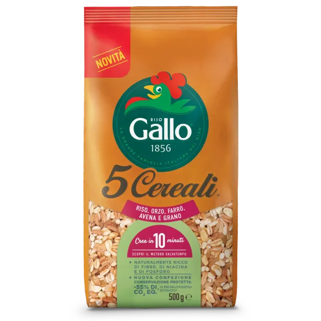 Riso Gallo 5 Cereali kornblanding 10 min fiberrik