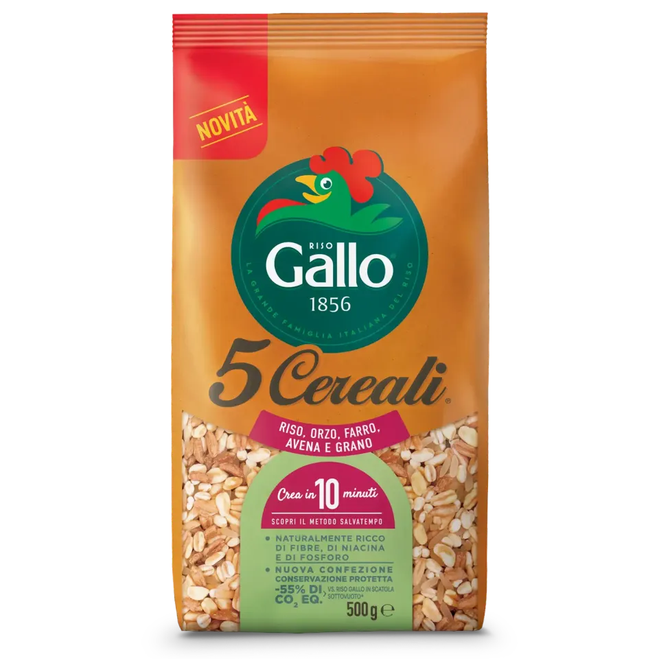 Riso Gallo 5 Cereali kornblanding 10 min fiberrik