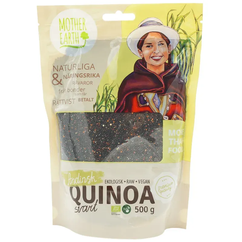 Natessen Mother Earth Premium svart quinoa 500 g øko