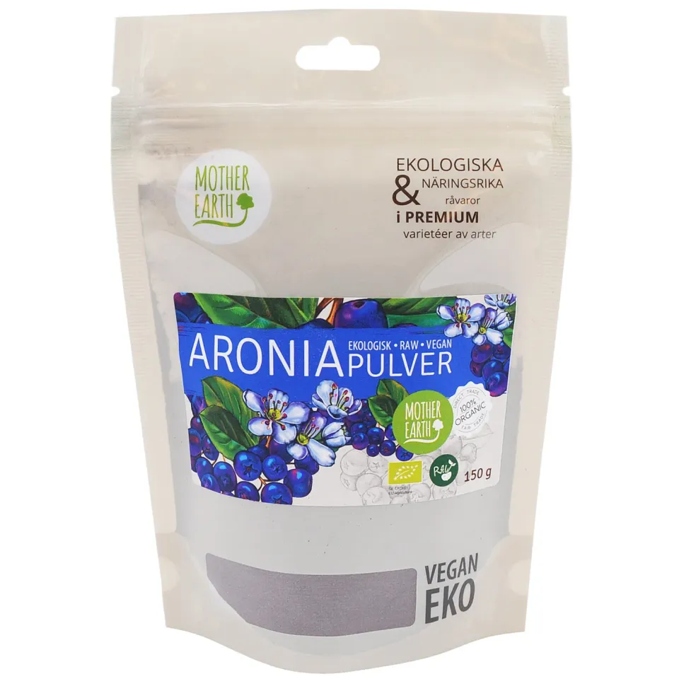 Natessen Mother Earth aroniapulver 150 g raw øko