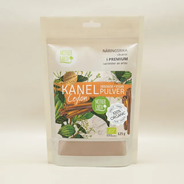 Natessen Mother Earth Kanel Ceylon kanelpulver 125g øko mild