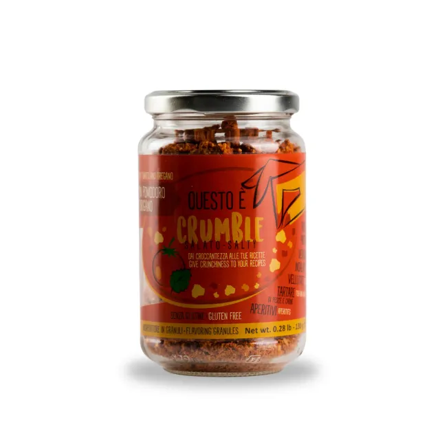 Gli Aironi Pomodoro e Origano crumble topping sprø