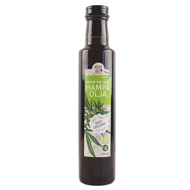 Natessen Mother Earth hampaolje kaldpresset 250 ml rå