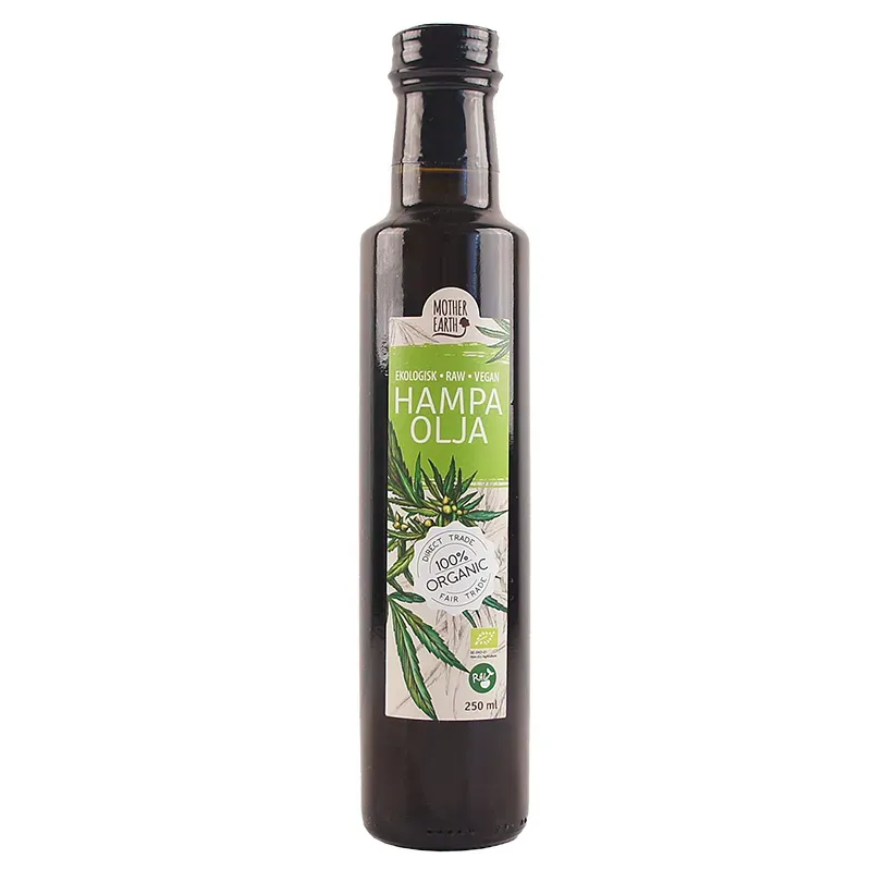 Natessen Mother Earth hampaolje kaldpresset 250 ml rå