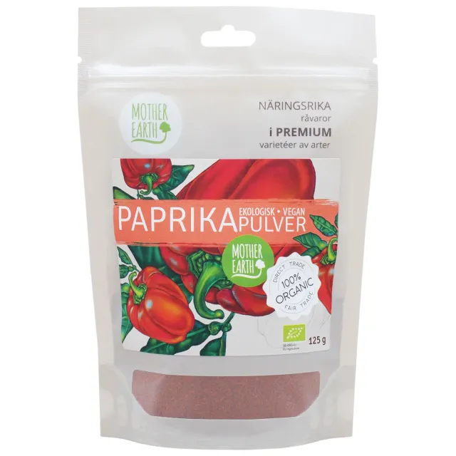 Natessen Mother Earth paprika pulver øko 125 g søtlig