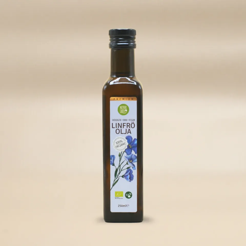 Natessen Mother Earth linfrøolje kaldpresset 250 ml