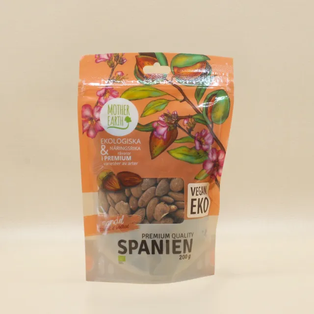 Natessen Mother Earth Premium mandler 200 g ristet saltet