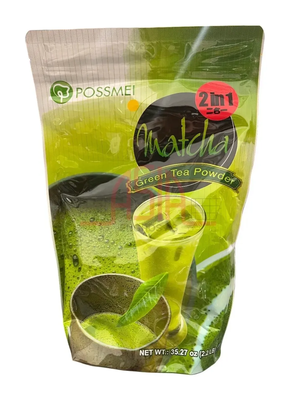 Asia Engros Boba Matcha Green Tea te-pulver 1 kg