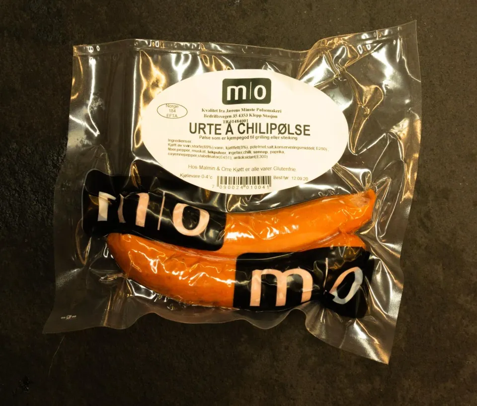 Skjæveland urte chilipølse 2pk mild styrke