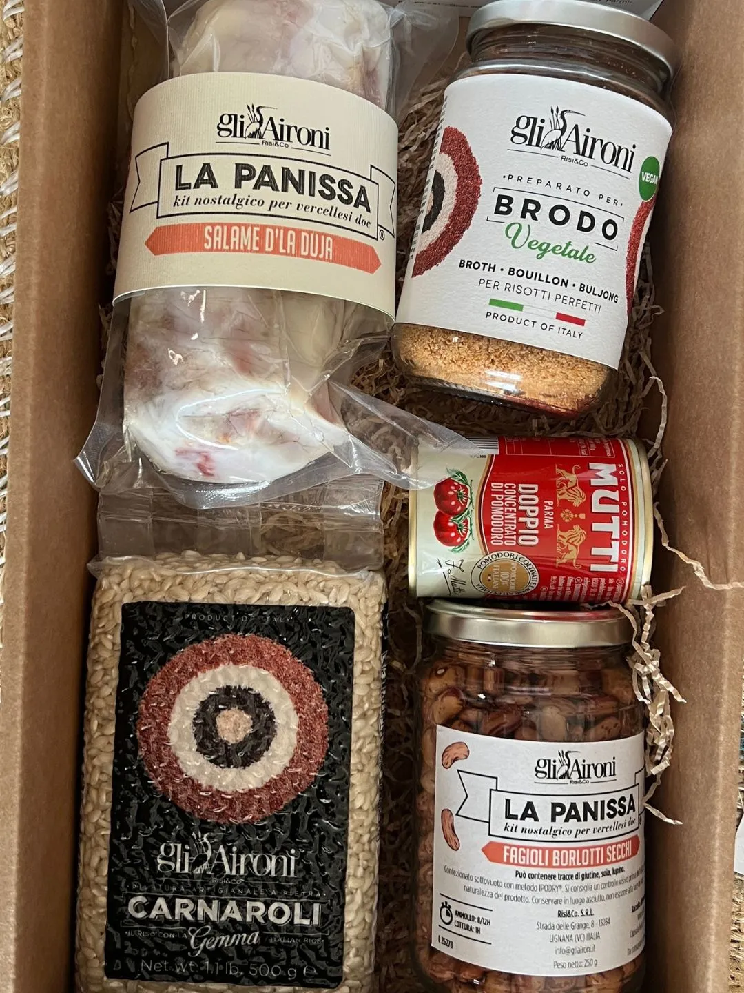 Gli Aironi Panissa Kit middagssett komplett