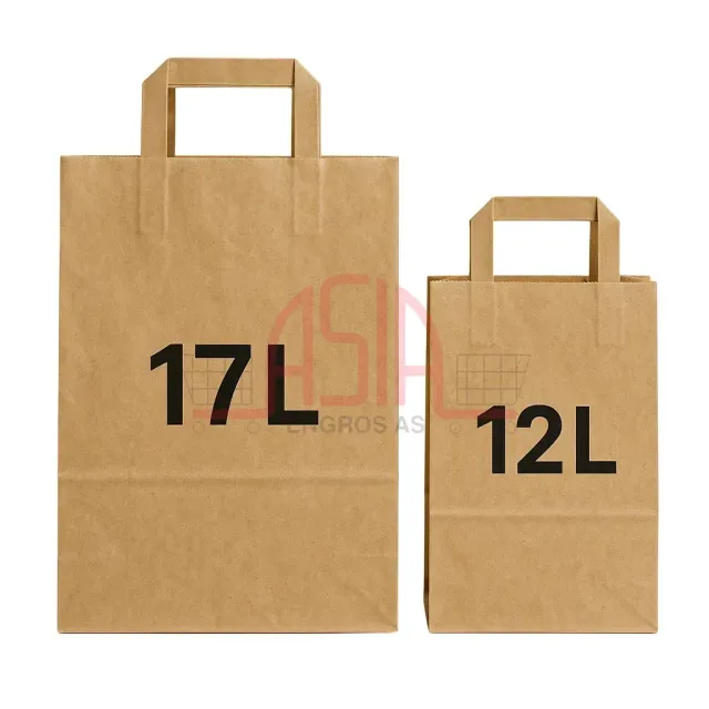 Asia Engros Bag Paper papirpose stor 250 stk kraft