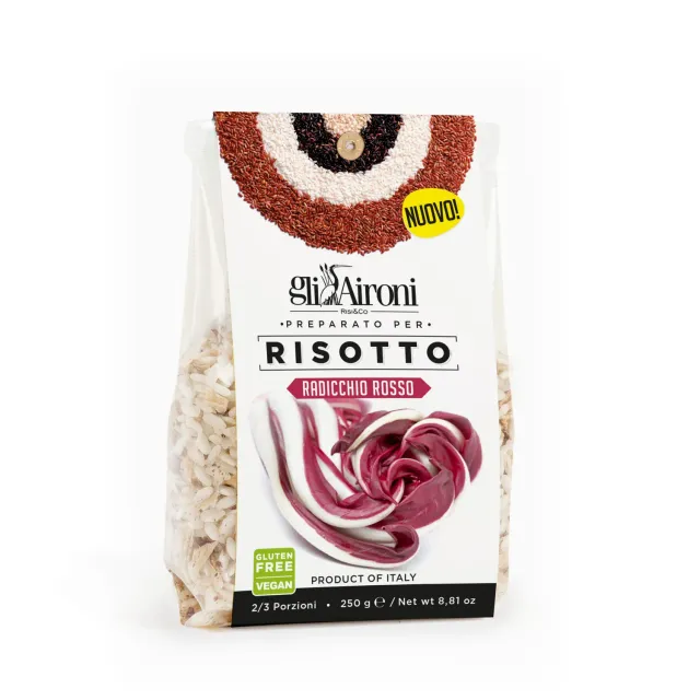Gli Aironi Risotto al Radicchio risottomiks vegansk