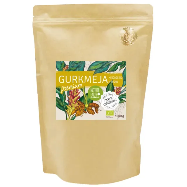 Natessen Mother Earth Premium gurkemeiepulver 1 kg økologisk