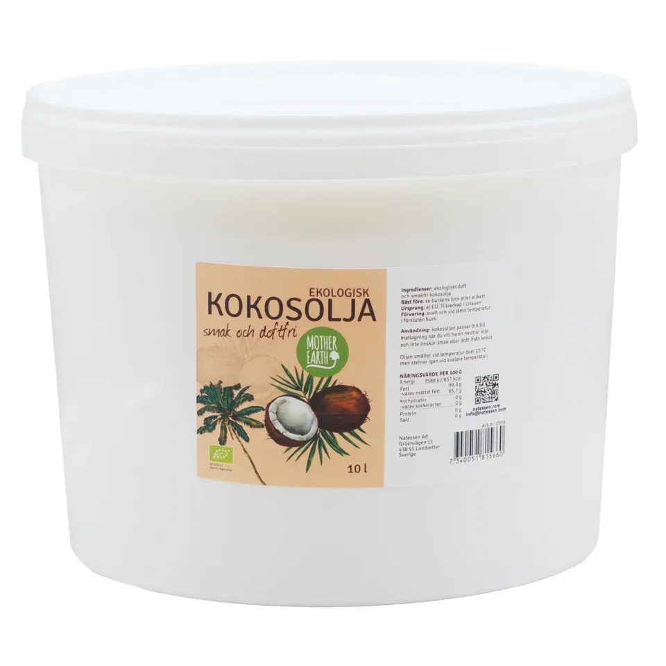 Natessen Kokosolje luktfri 10 L økologisk