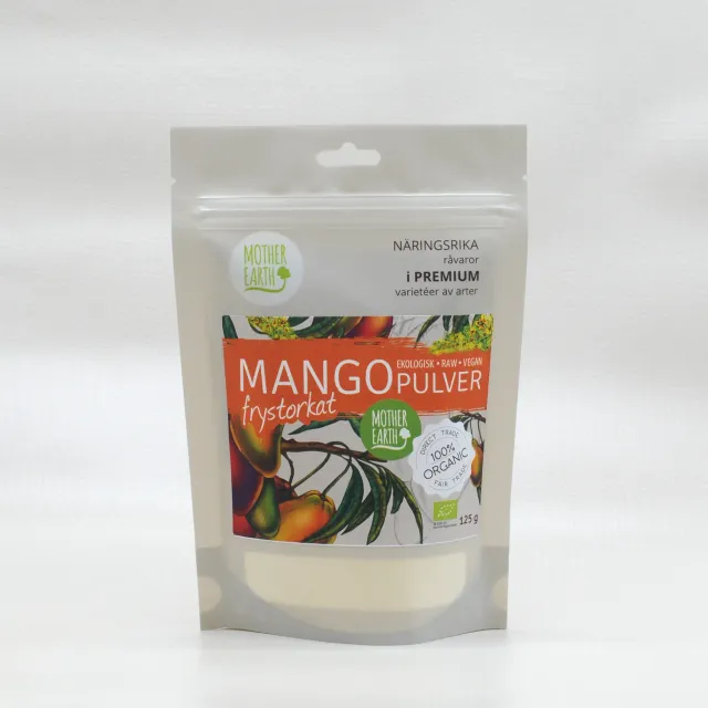 Natessen Mother Earth mangopulver 125 g frysetørket søt