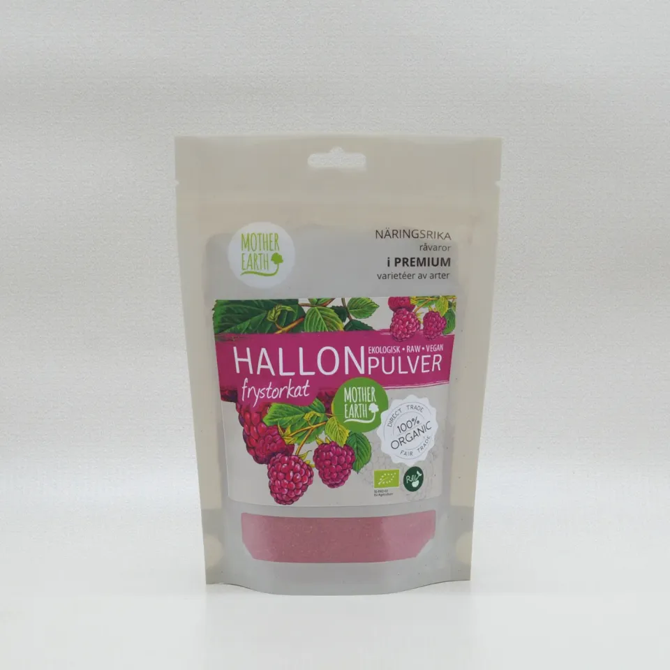 Natessen Mother Earth bringebærpulver 100 g frysetørket øko
