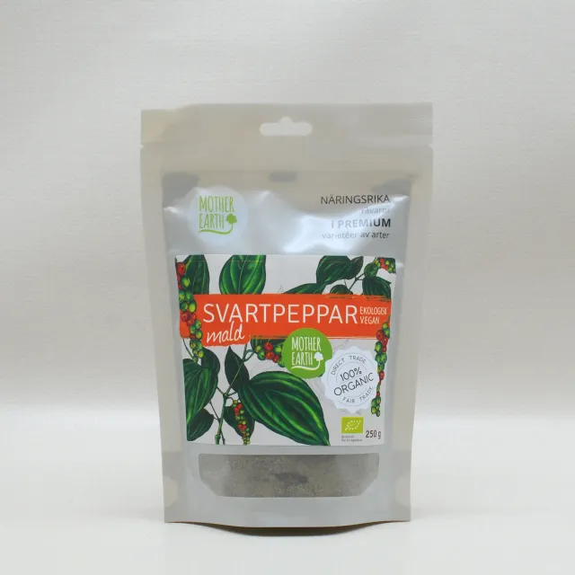 Natessen Mother Earth malt svart pepper 250 g økologisk