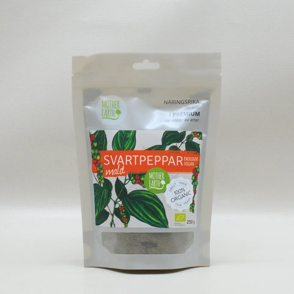 Natessen Mother Earth malt svart pepper 250 g økologisk