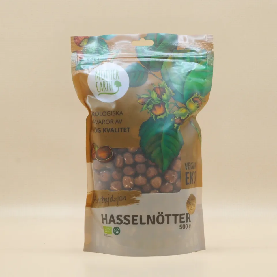 Natessen Mother Earth Hasselnøtter 500 g økologisk