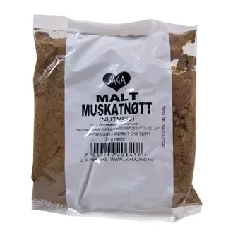 Saga muskattnøtt malt krydder 40 g mild