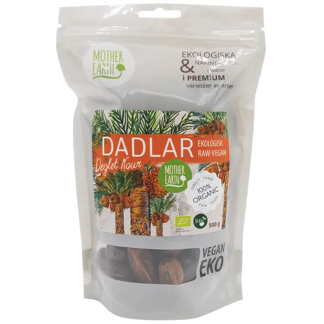 Natessen Mother Earth Deglet Nour dadler steinfrie 500 g