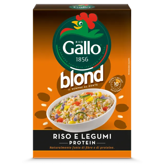 Riso Gallo Blond Protein Riso e Legumi risblanding 10 min proteinrik