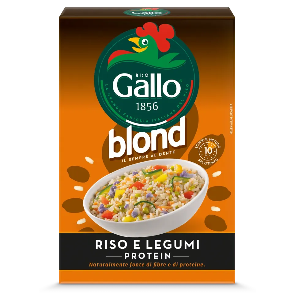 Riso Gallo Blond Protein Riso e Legumi risblanding 10 min proteinrik