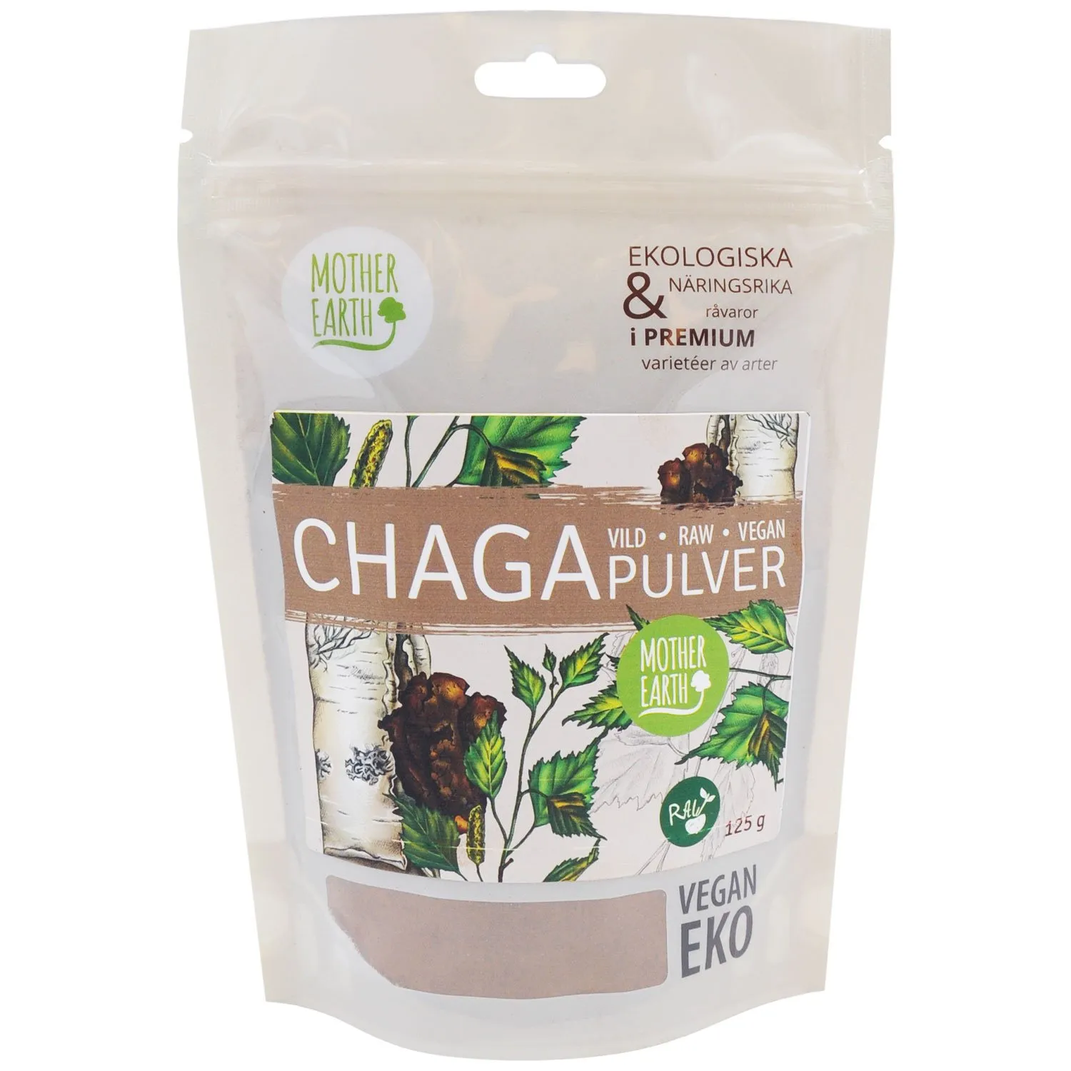 Natessen Mother Earth chagapulver vill 125 g