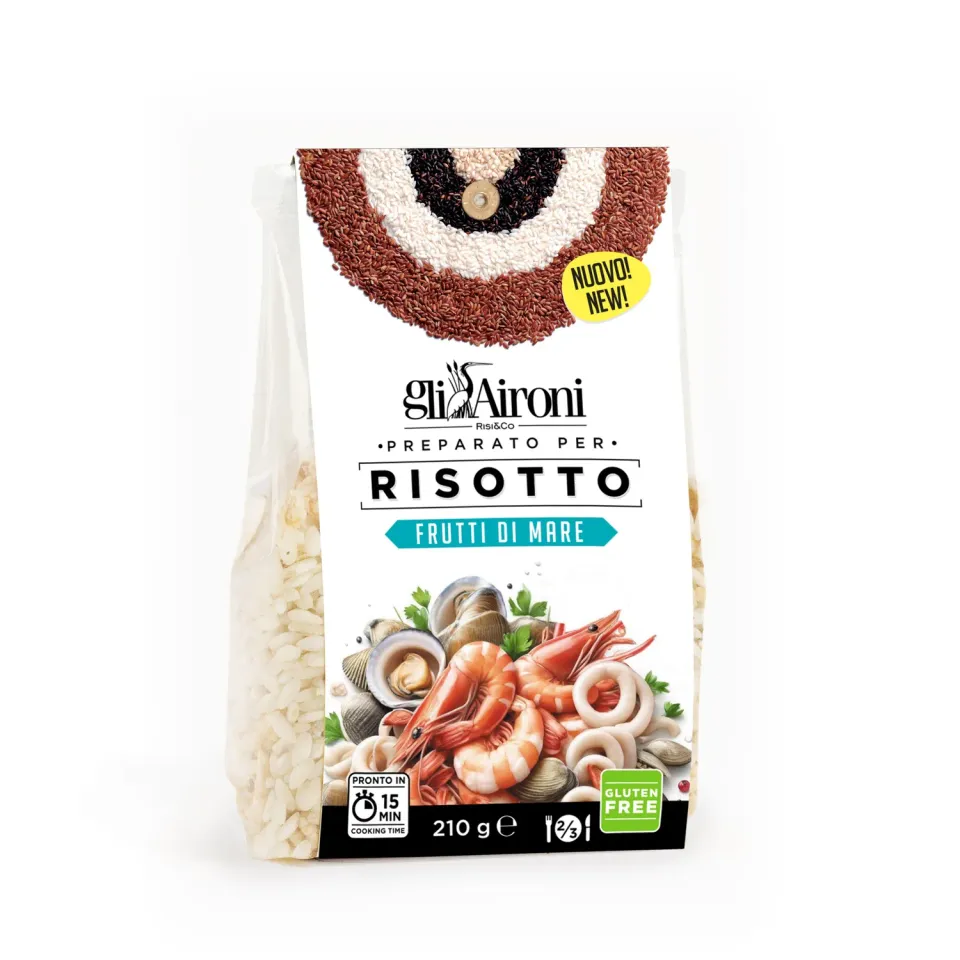 Gli Aironi risotto sjømat glutenfri