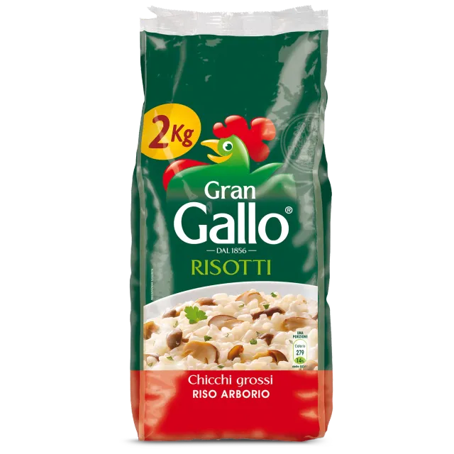 Riso Gallo Arborio risottoris 2 kg fyldig