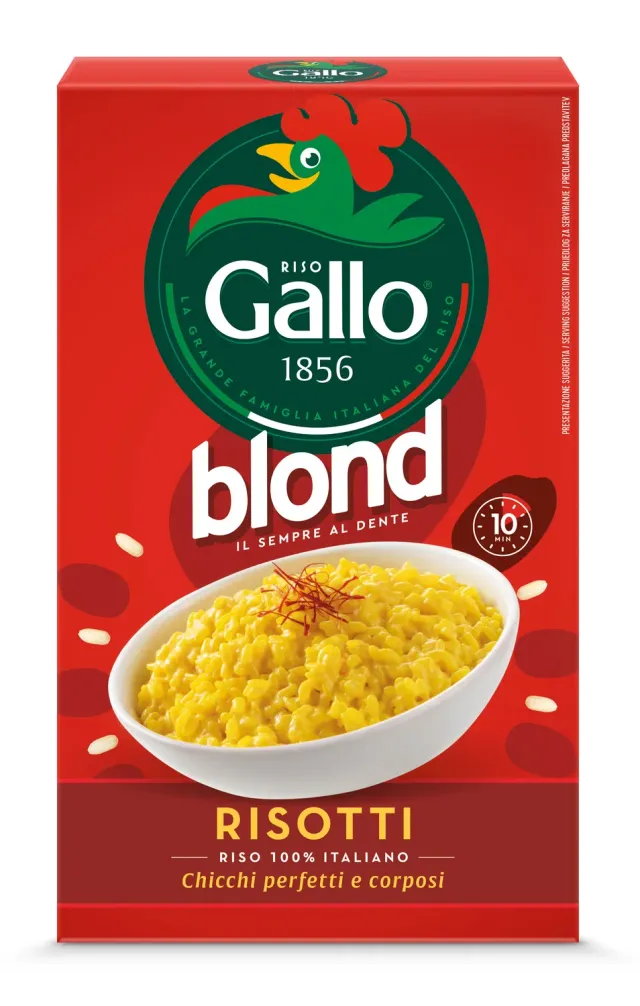 Riso Gallo Blond Risotti parboiled ris al dente italiensk