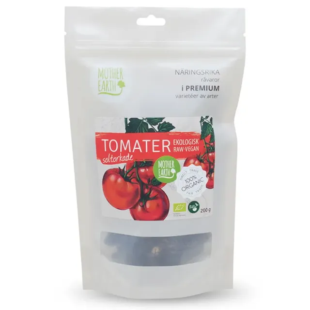 Natessen Mother Earth soltørkede tomater rå øko 200 g salte