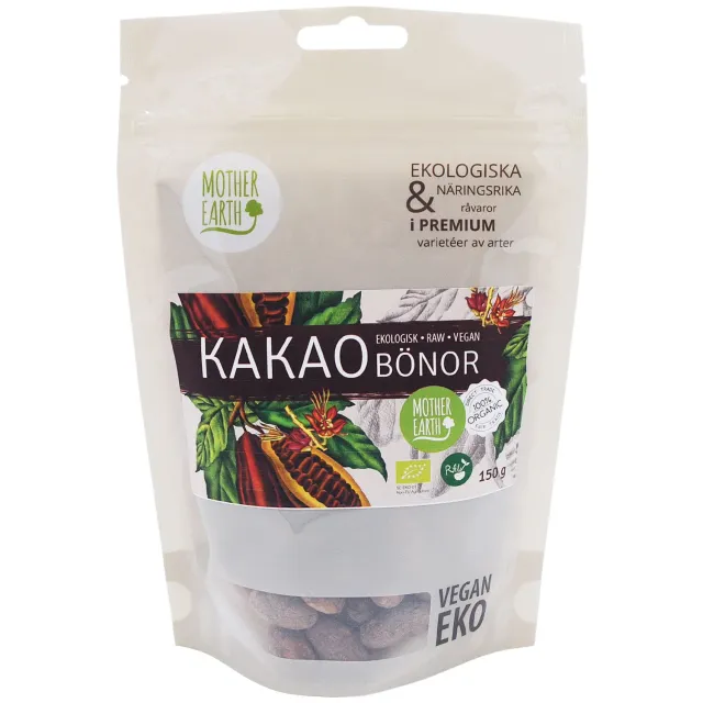 Natessen Mother Earth Pangoa kakaobønner rå 150 g øko
