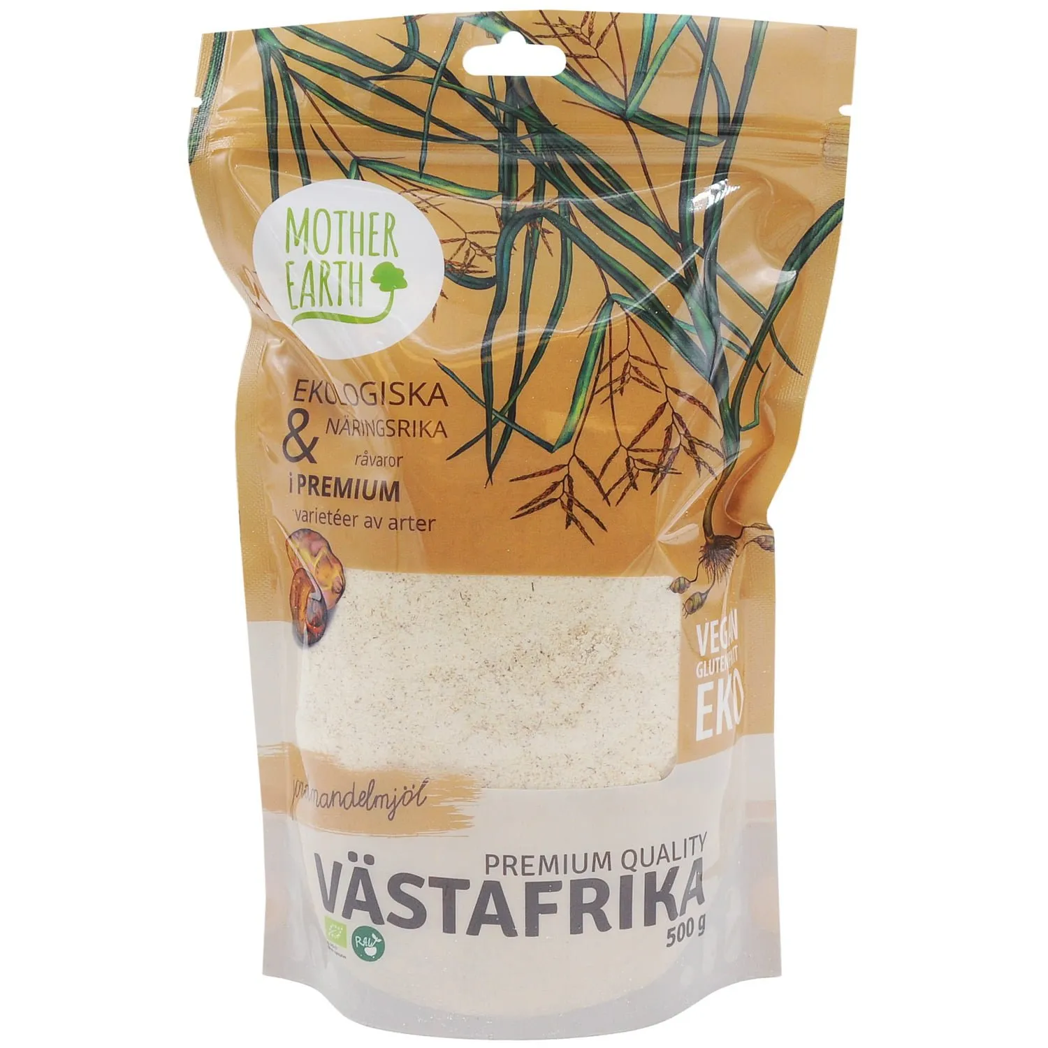 Natessen Mother Earth Premium jordmandelmel 500g rå