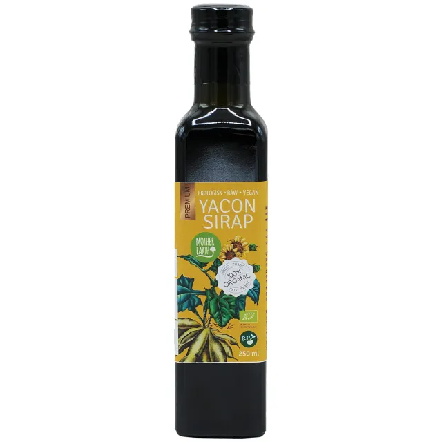 Natessen Mother Earth yaconsirup premium rå øko 250 ml mild
