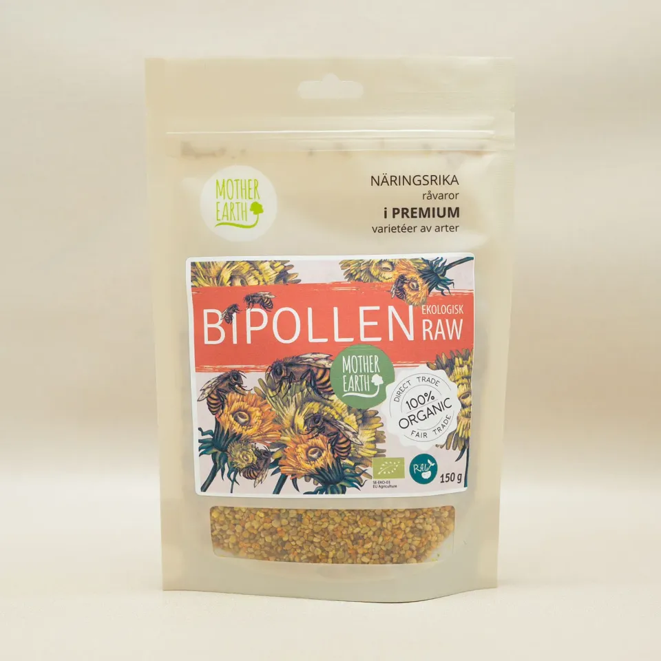 Natessen Mother Earth bipollen 150 g rå økologisk