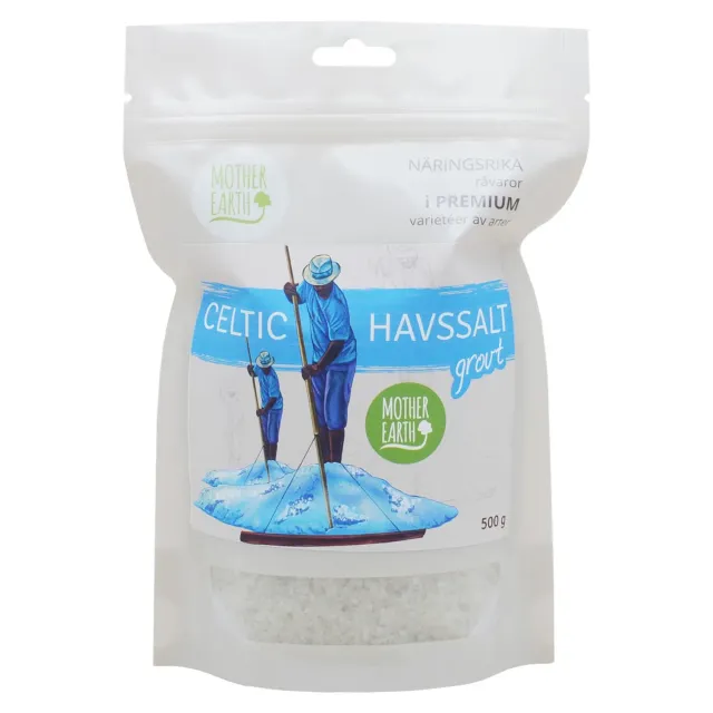 Mother Earth Celtic havsalt grovt 500g mineralsk