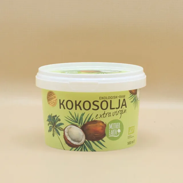Natessen Mother Earth kokosolje extra virgin 500 ml kaldpresset