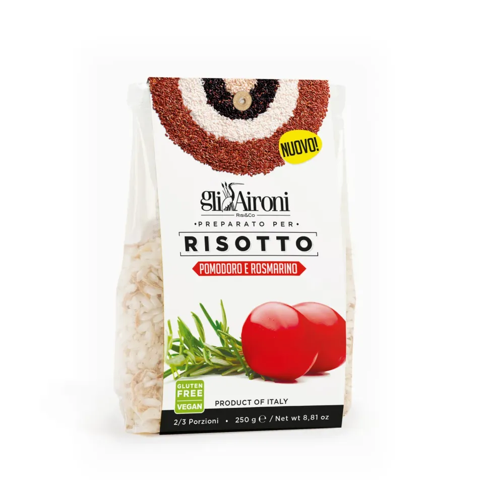 Gli Aironi Pomodoro Rosmarino risotto tomat rosmarin glutenfri