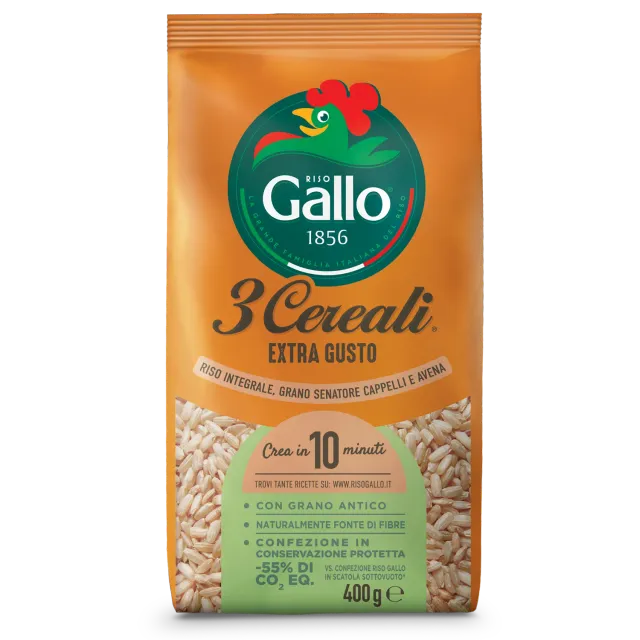 Riso Gallo 3 Cereali Extra kornblanding 400g