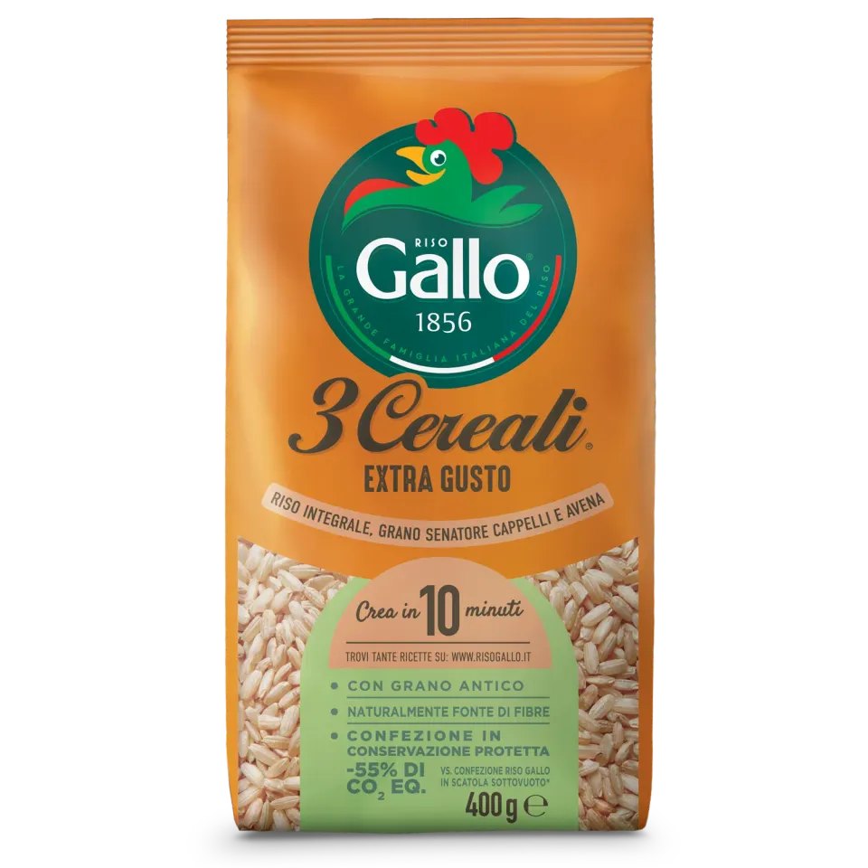 Riso Gallo 3 Cereali Extra kornblanding 400g