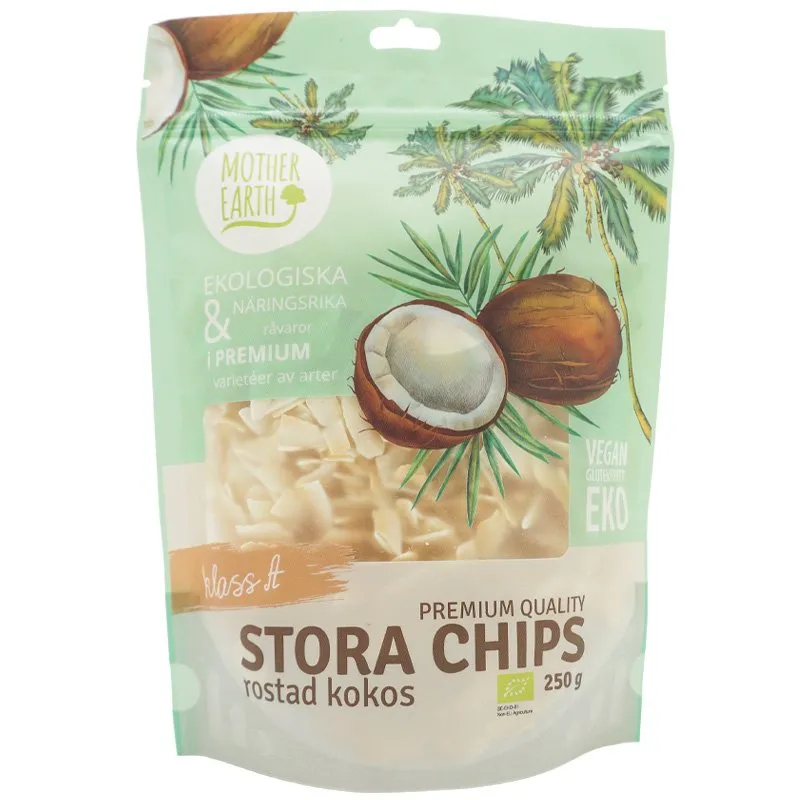 Natessen Mother Earth Premium kokoschips ristet øko 250 g mild