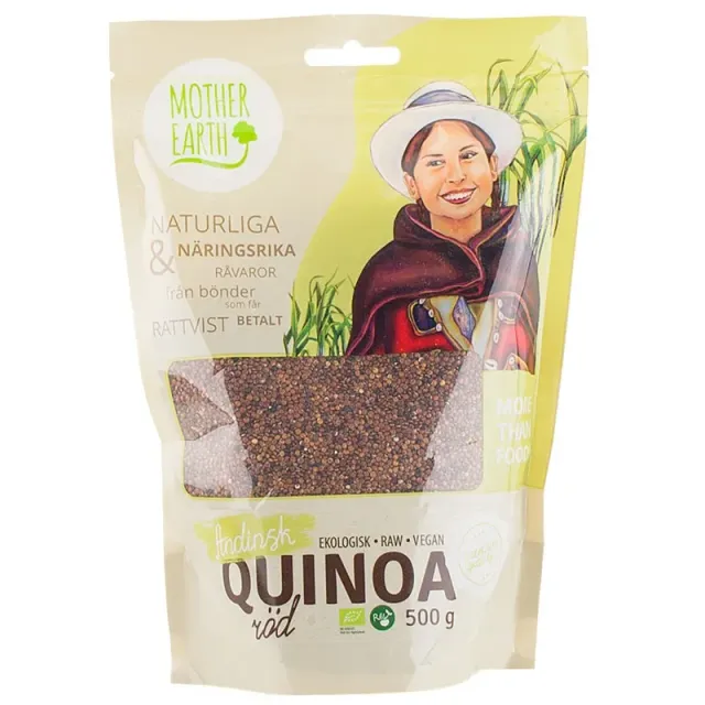 Natessen Mother Earth Premium Rød Quinoa Øko 500 g Helkorn