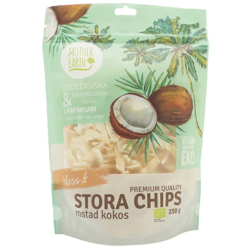 Natessen Mother Earth Premium kokoschips ristet øko 250 g mild
