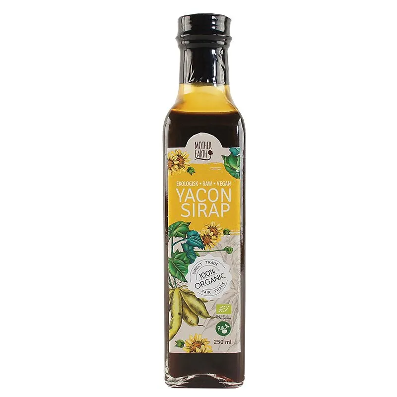 Natessen Mother Earth yaconsirup premium rå øko 250 ml mild