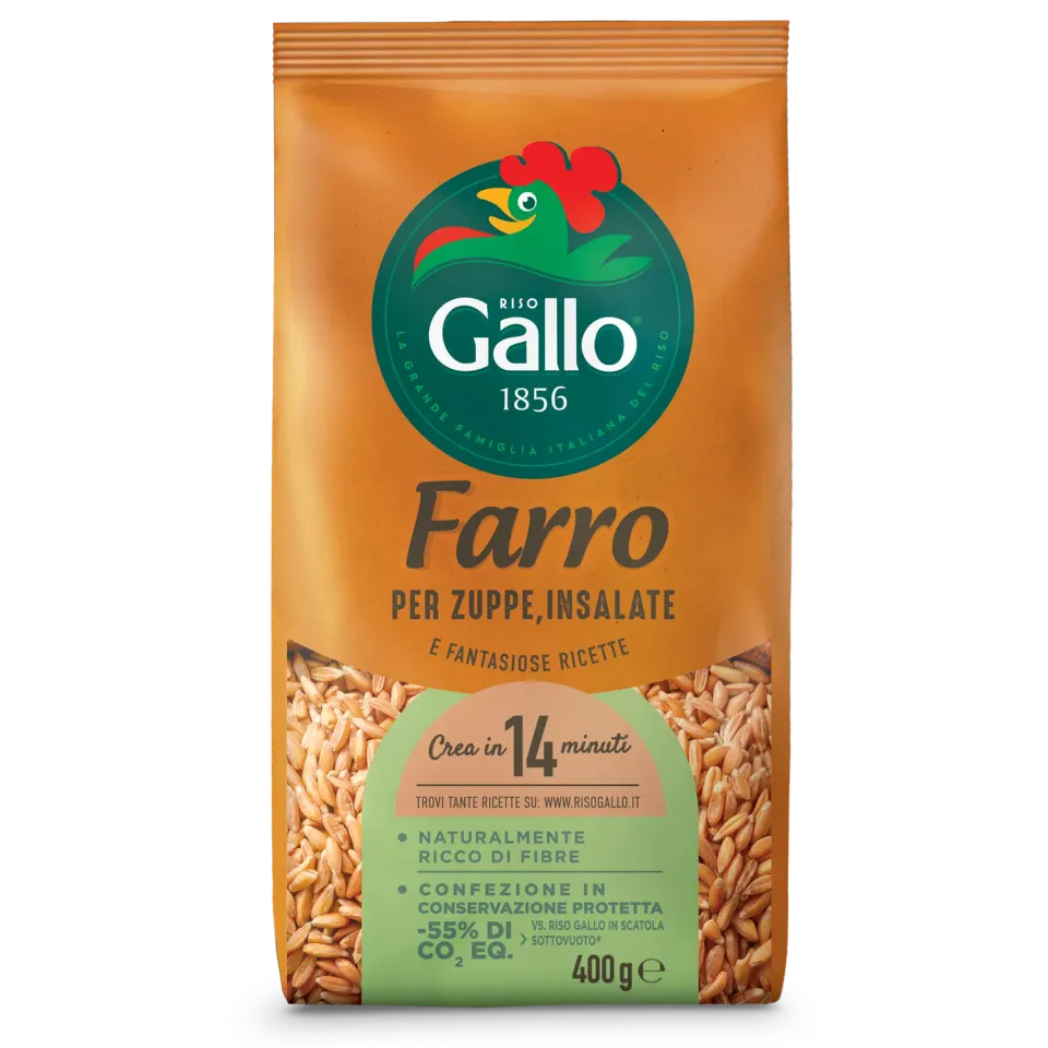 Riso Gallo Farro speltkorn fiberrik tilbehør