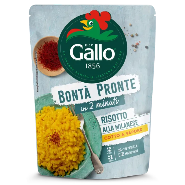 Riso Gallo Bontà Pronte Risotto Milanese ferdigris 250 g